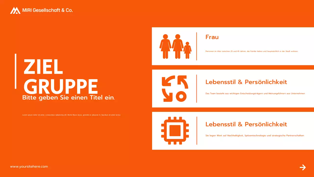 orange modern projektvorschlag präsentation