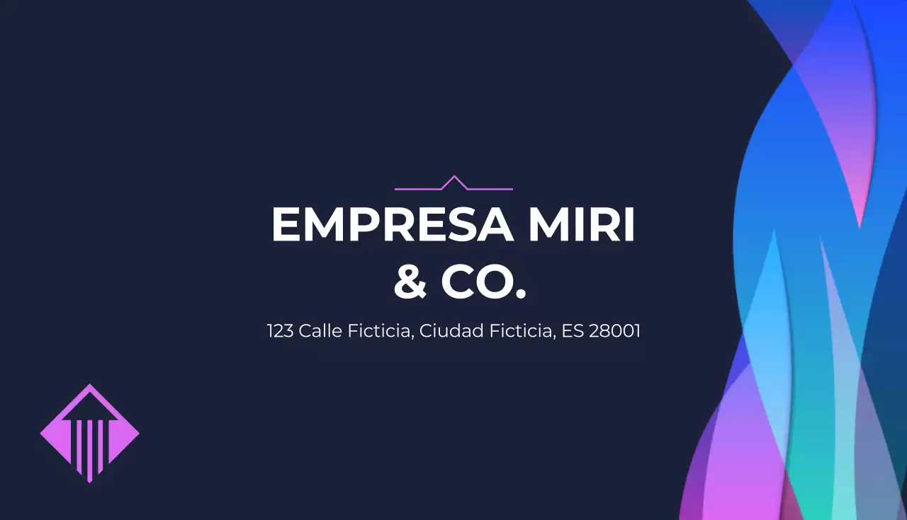 colorida tarjeta de visita abstracta