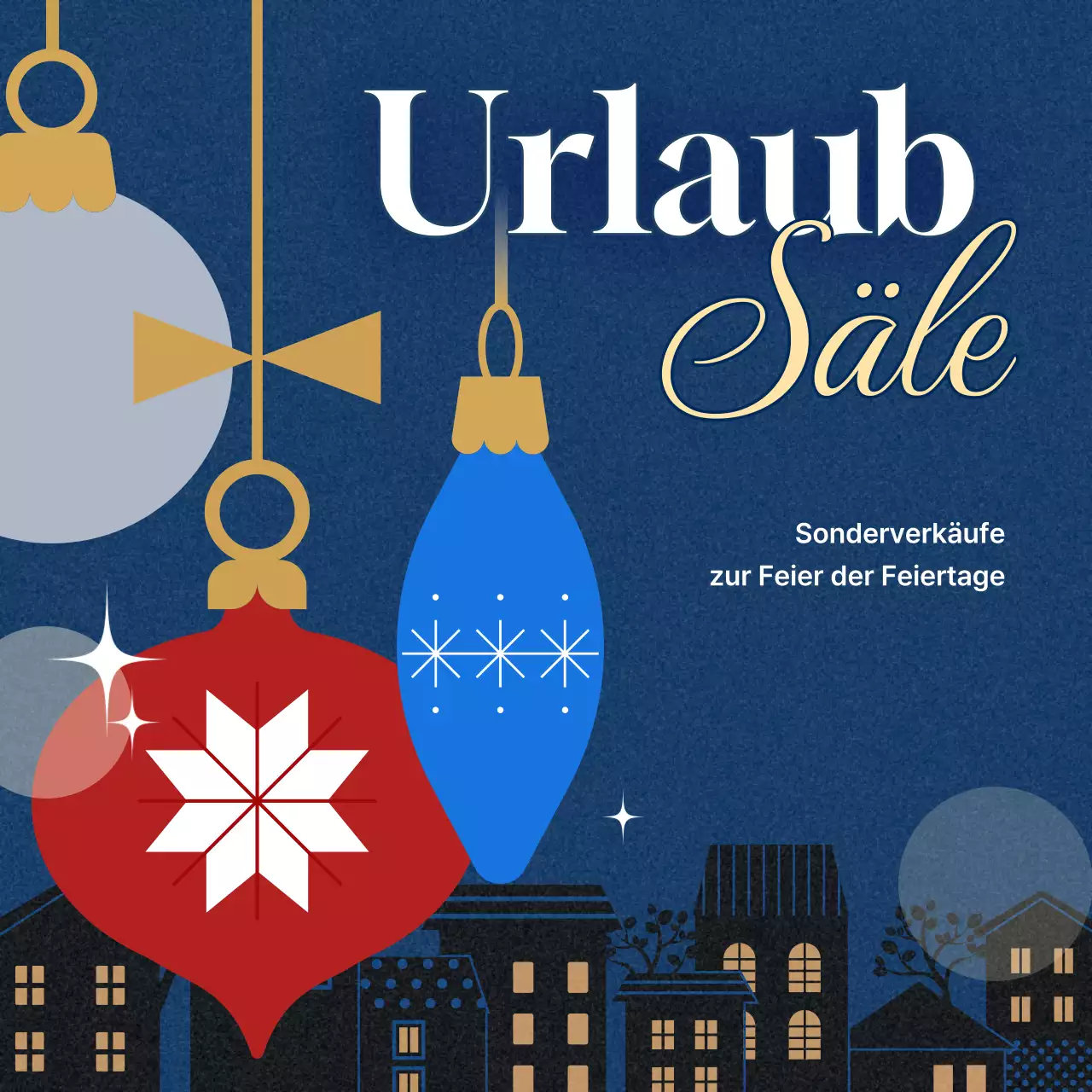 Blue Modern Weihnachtsveranstaltung