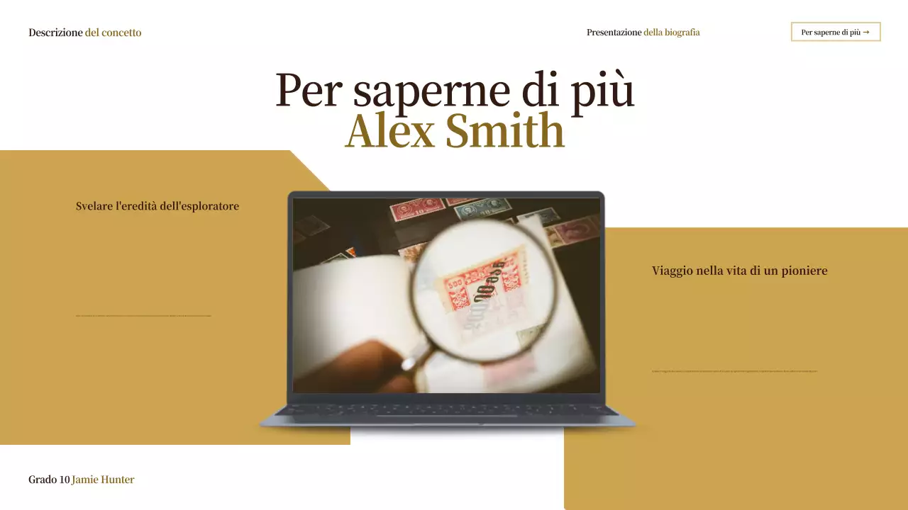 classe biografica vintage beige