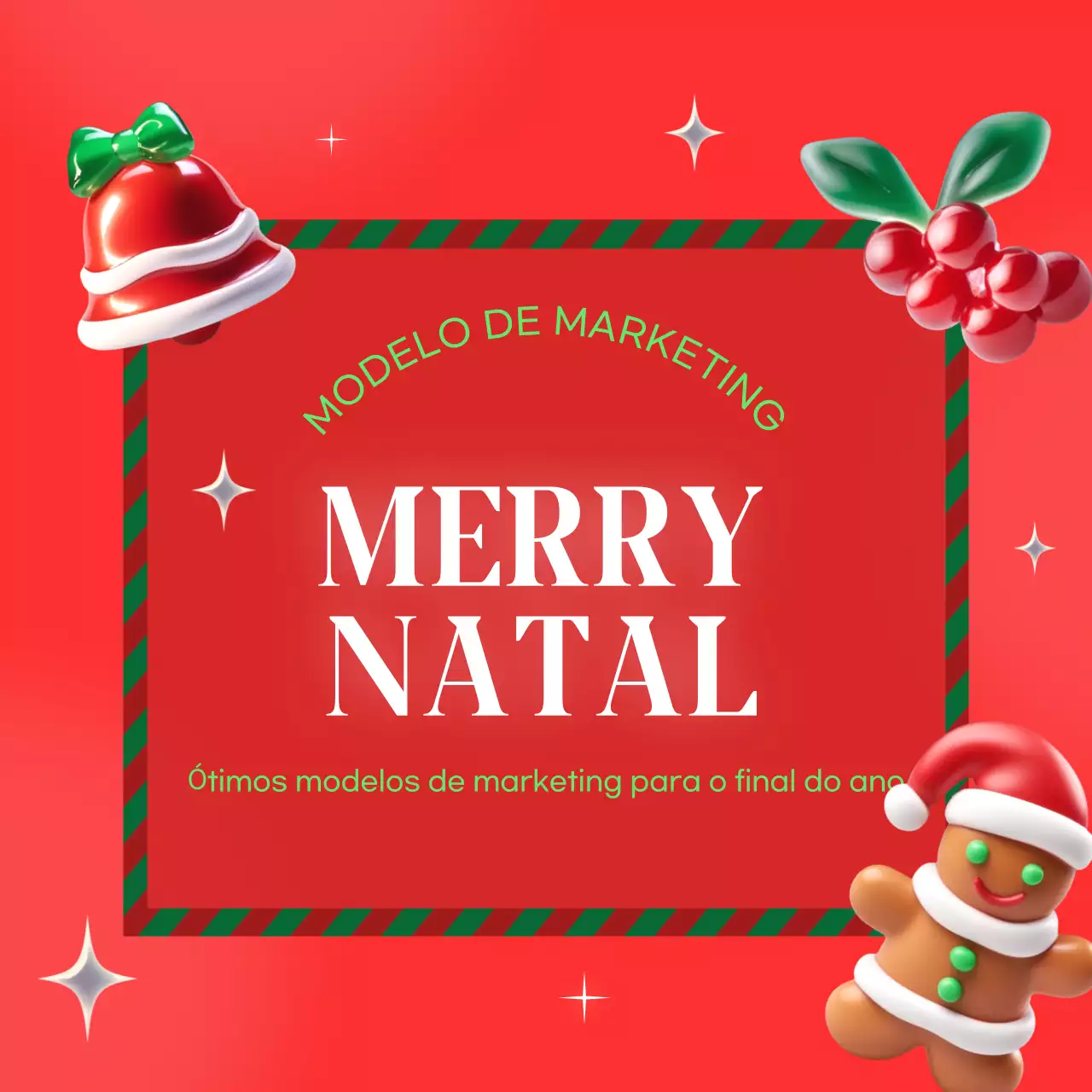 Promoção de Natal em vermelho aconchegante