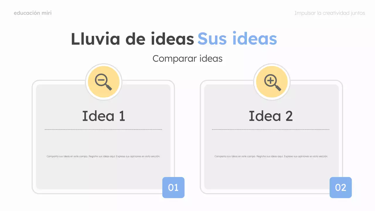 menta y rosa moderno diseño de guía de brainstorming