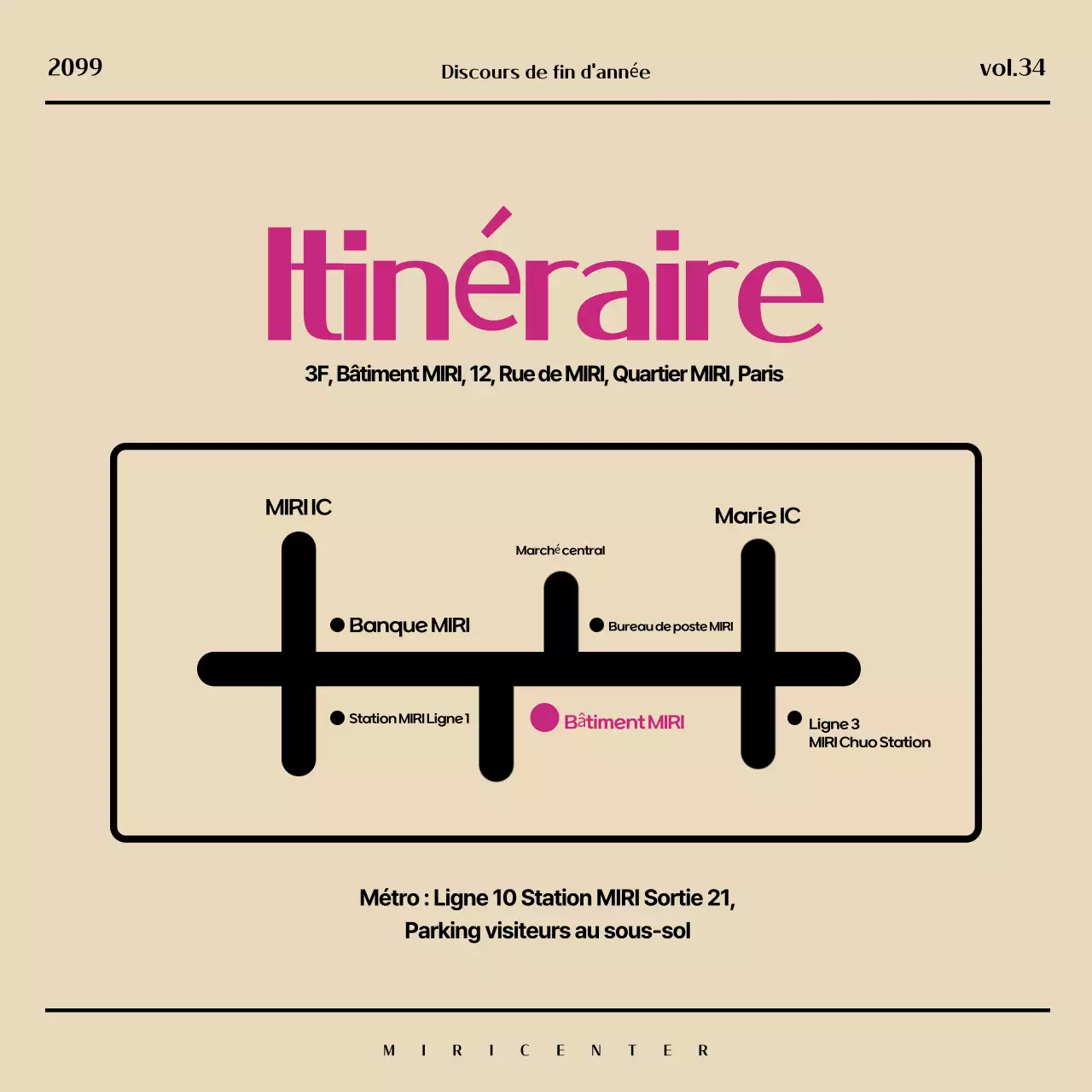 Promouvoir un réveillon moderne en beige et rose