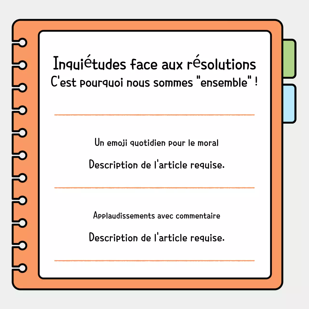 Orange Simple Diary Diary