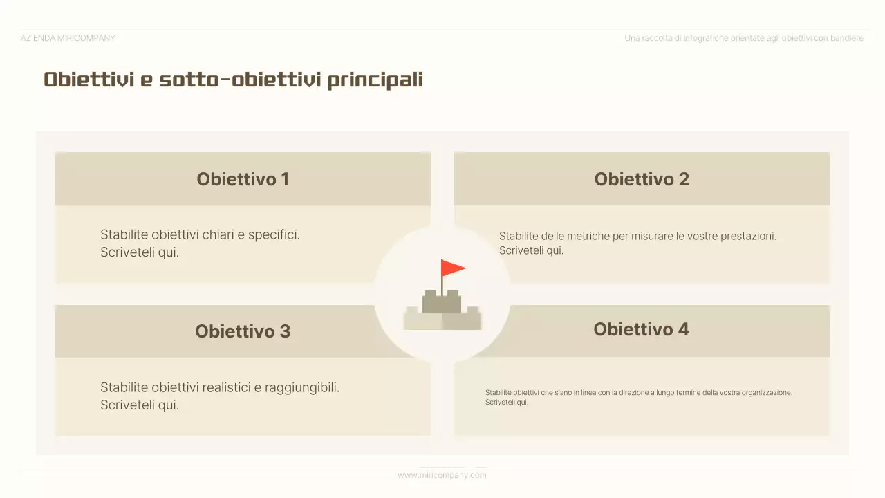 Pubblicità infografica minimalista beige