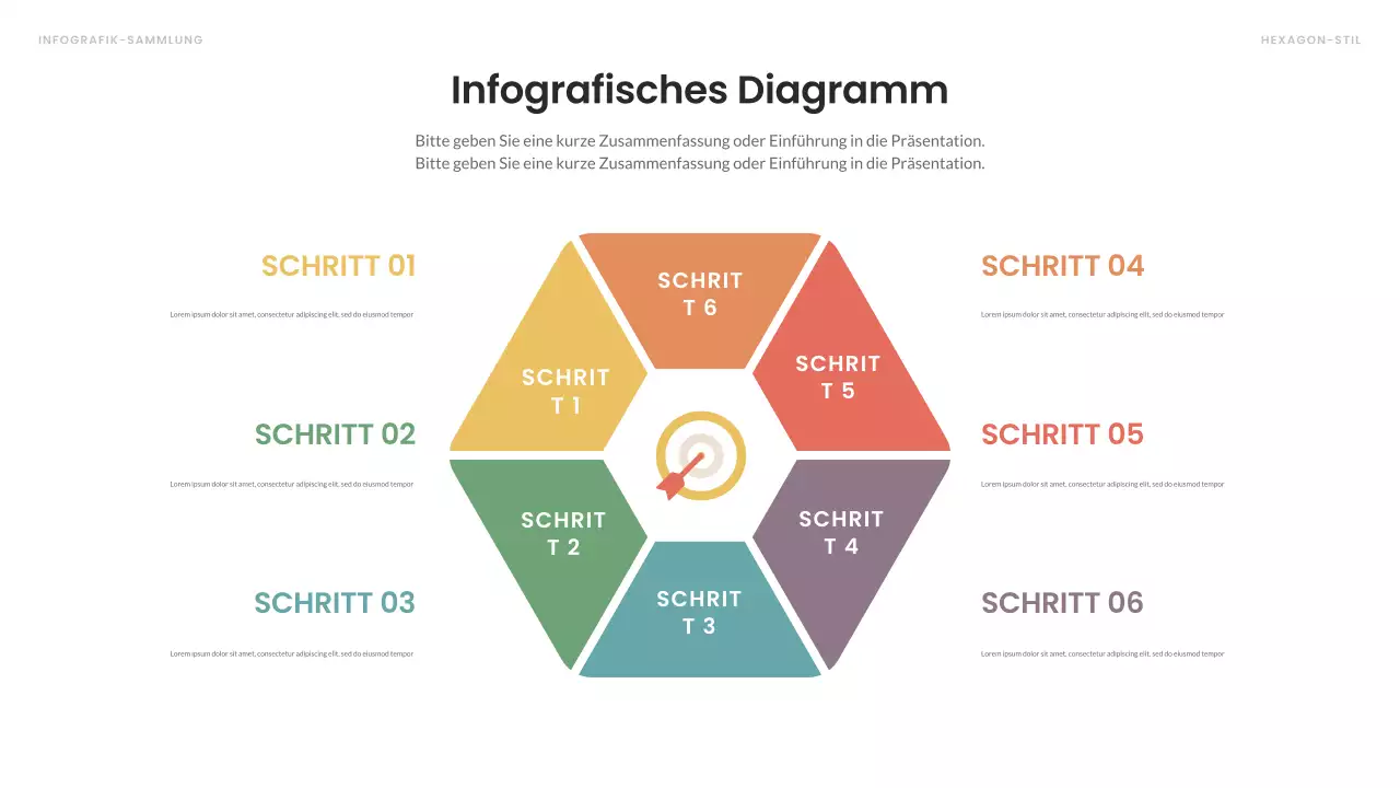 buntes modernes Infografik-Layout