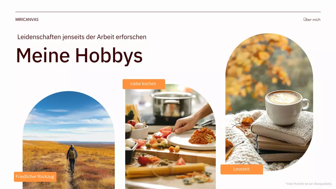 orange modern moderne Selbstdarstellung pitch