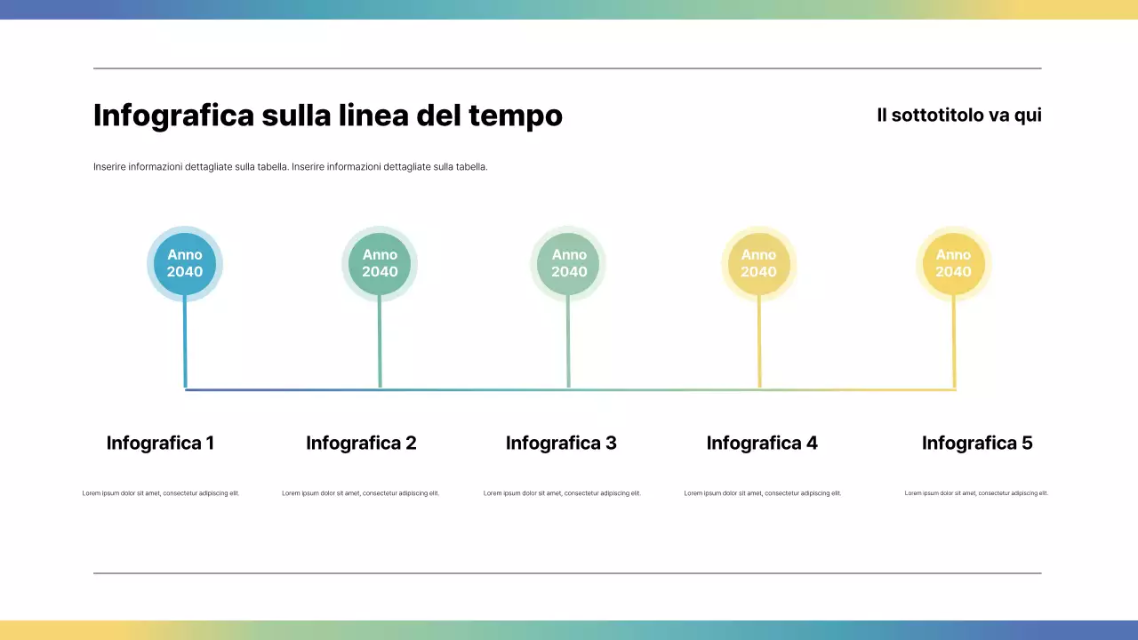 Guida moderna all'infografica arcobaleno