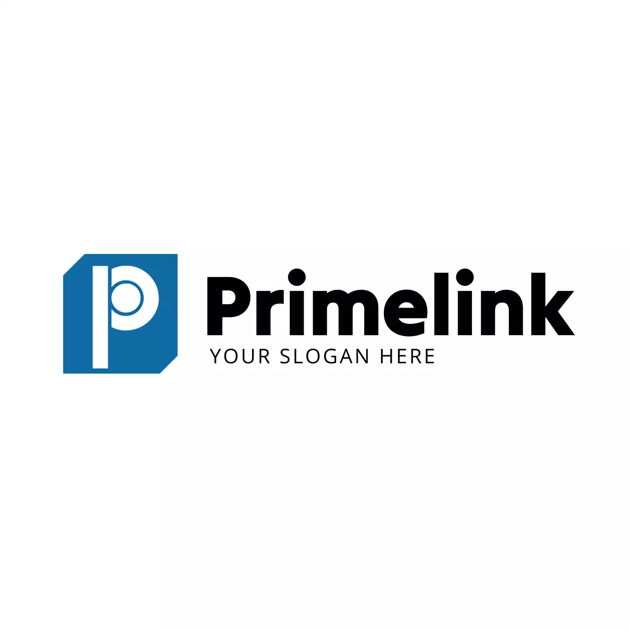 Blue Modern Business Card Logo