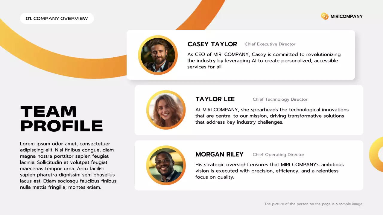 Orange Clean Business Pitch Presentation