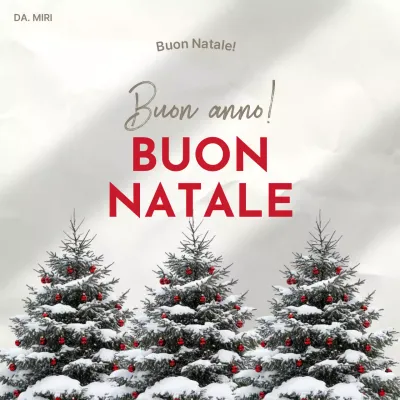Biglietto di Natale semplice in bianco