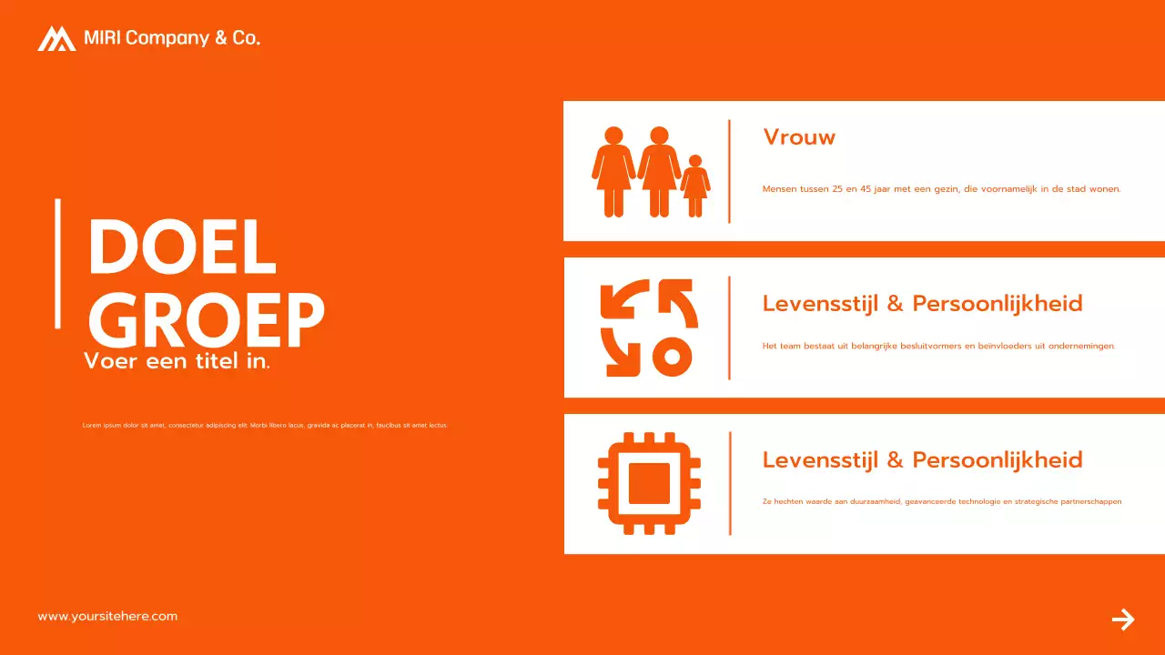 presentatie oranje modern projectvoorstel