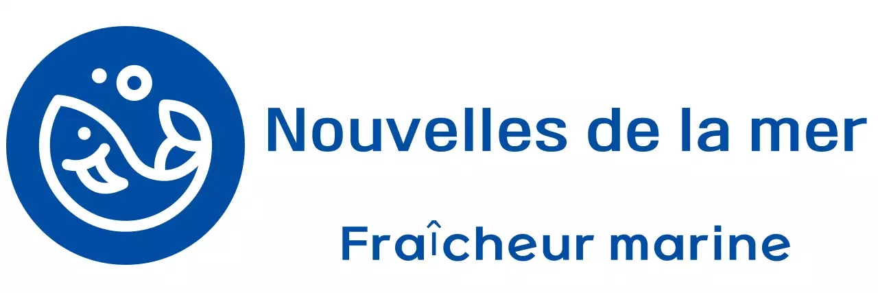 Logo bleu simple d'un restaurant de sushi