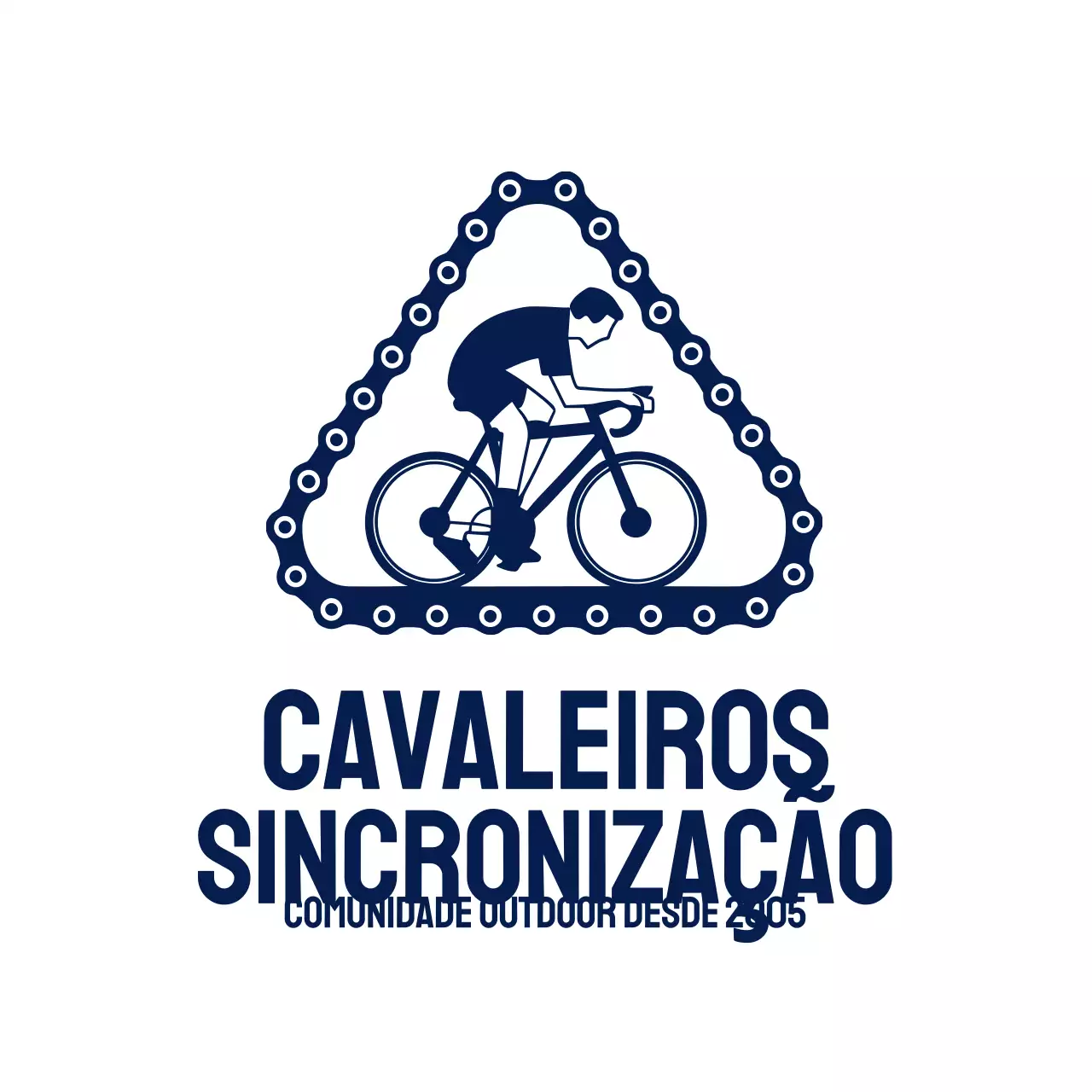 logótipo da comunidade ciclista moderna da marinha