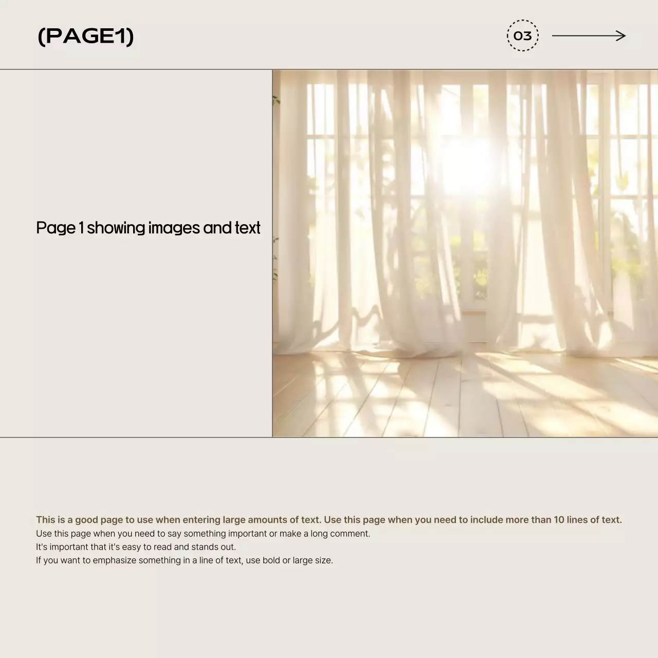 Beige Minimal Design Template Instagram Carousel