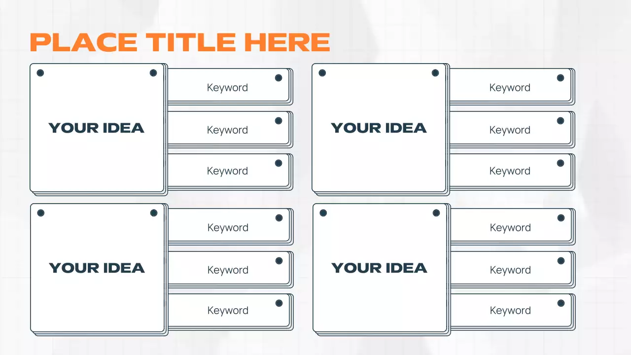 Orange Modern Brainstorming Promotion Presentation