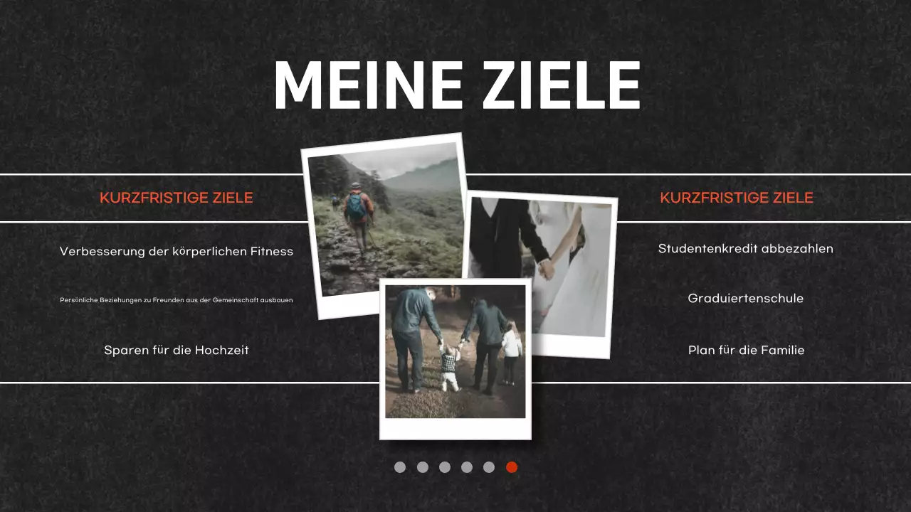 schwarzes modernes Portfolio-Dokument