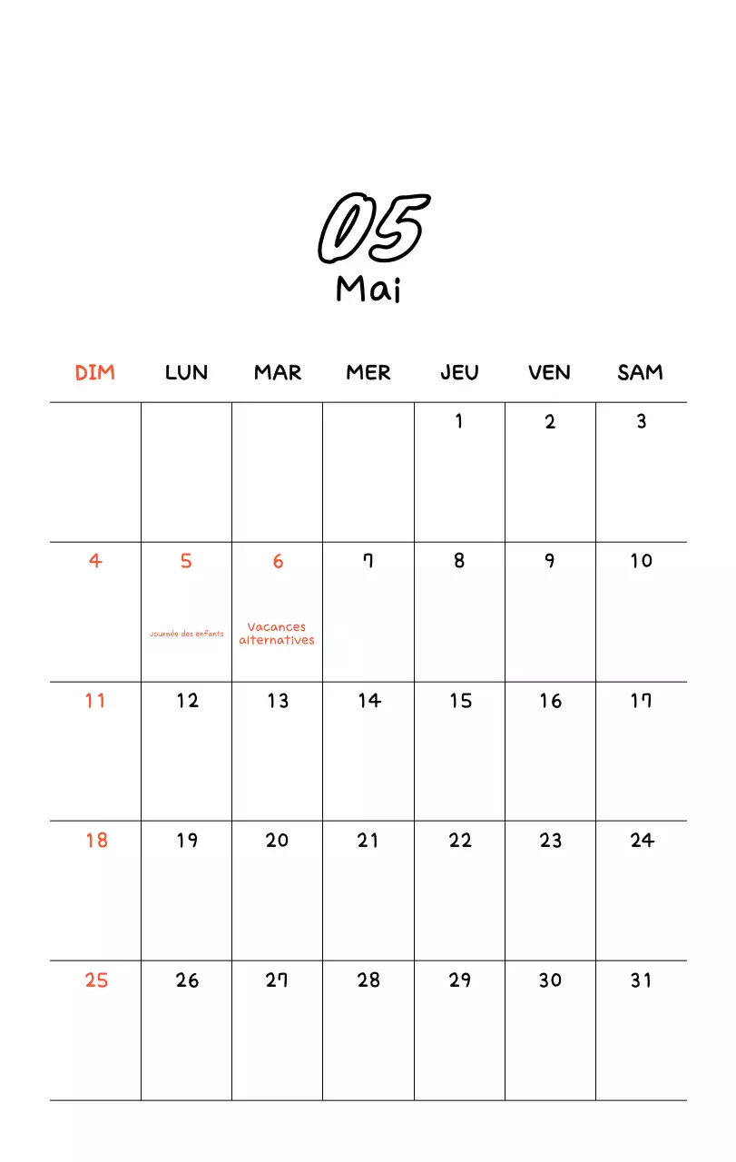 Calendrier photo du Nouvel An