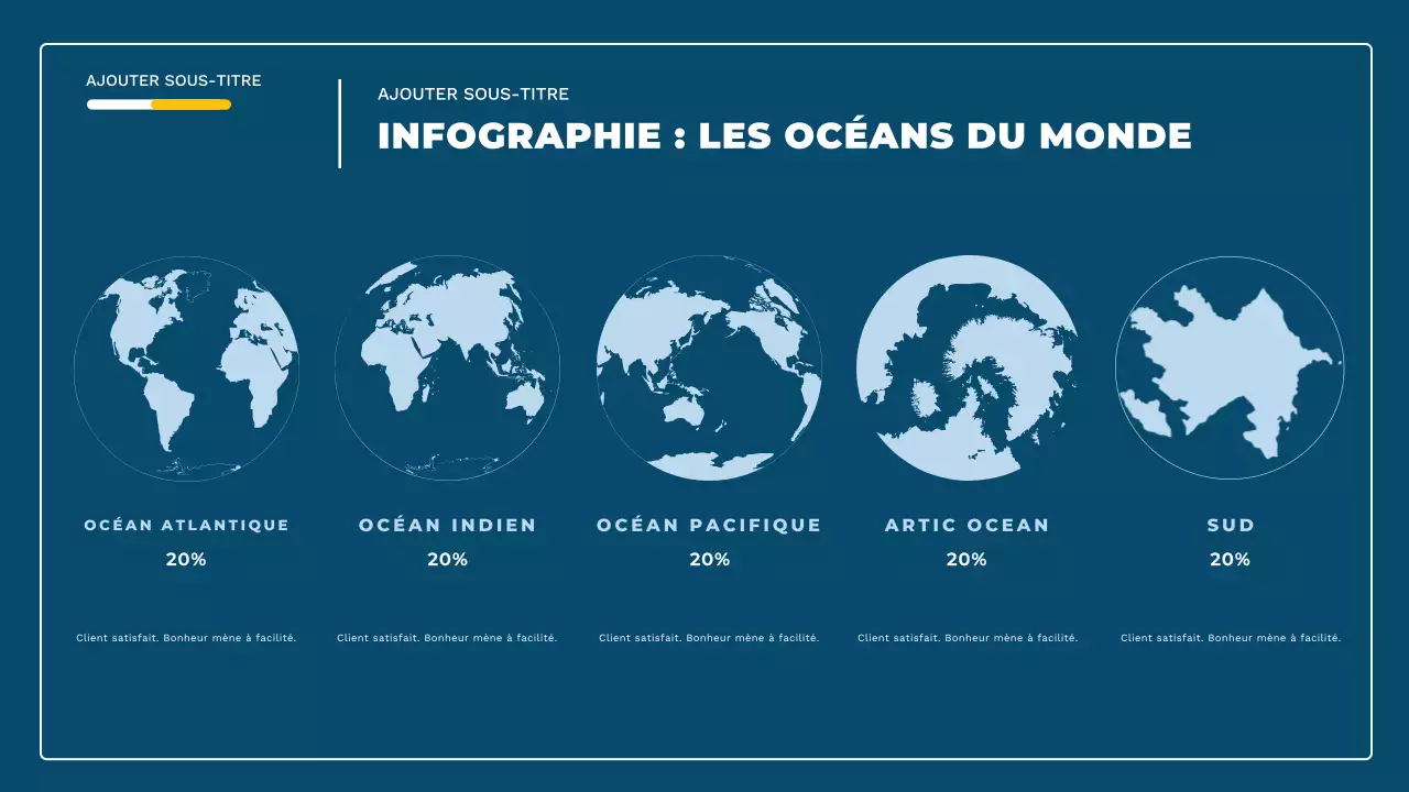 guide infographique du monde moderne bleu