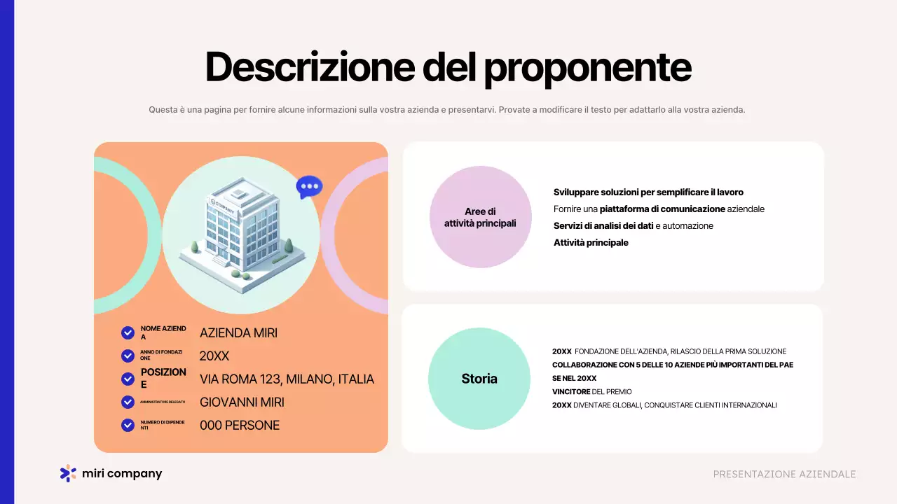 Promuovere una proposta commerciale moderna di colore beige