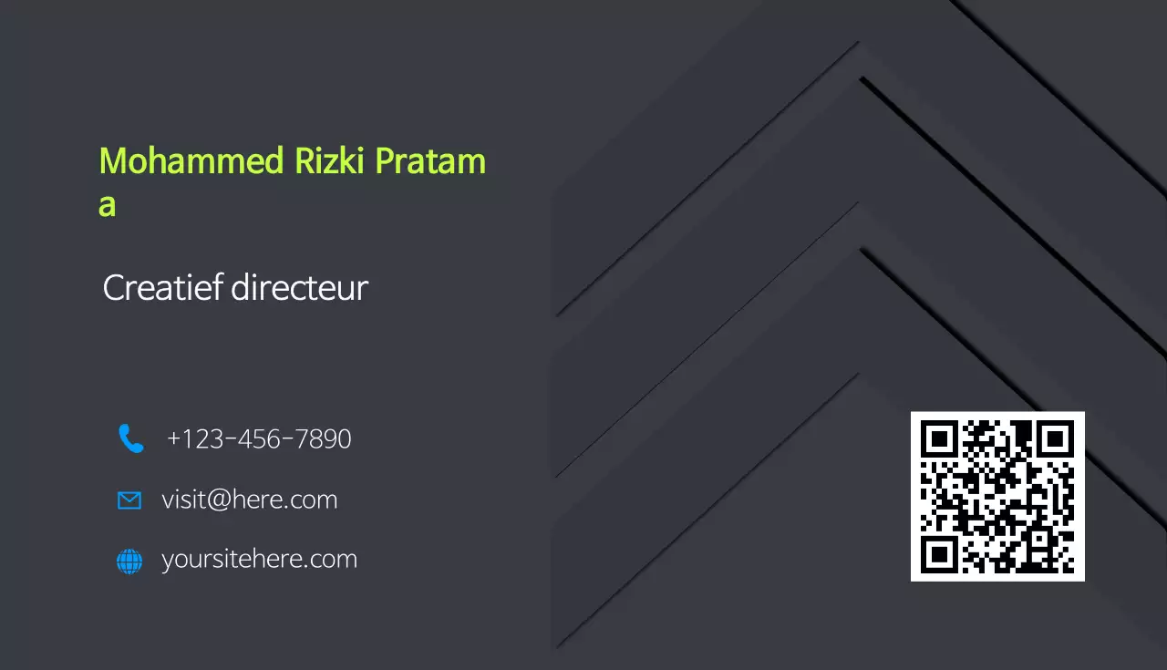 Grijs modern visitekaartje