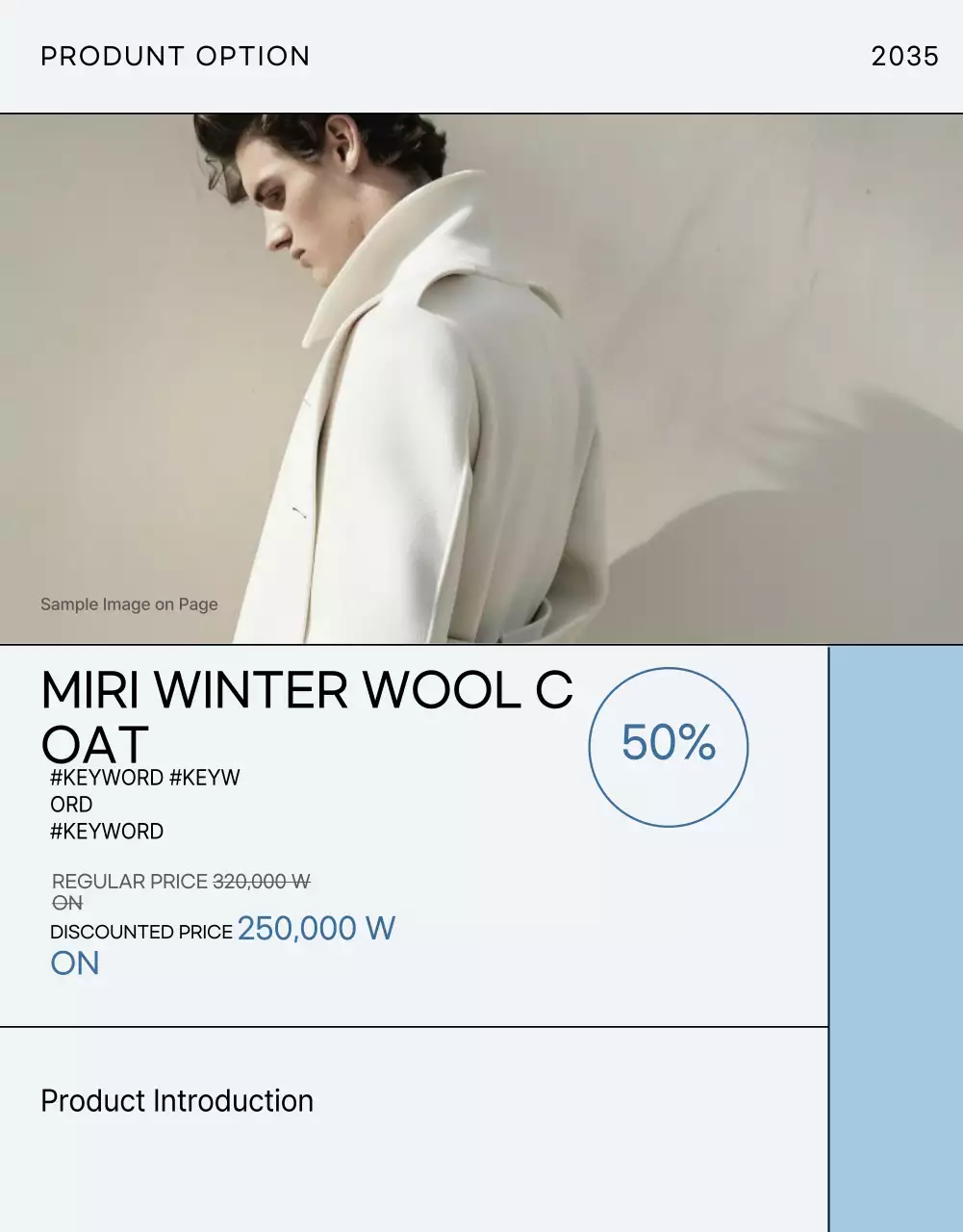 Poster Promosi Musim Dingin Modern Biru