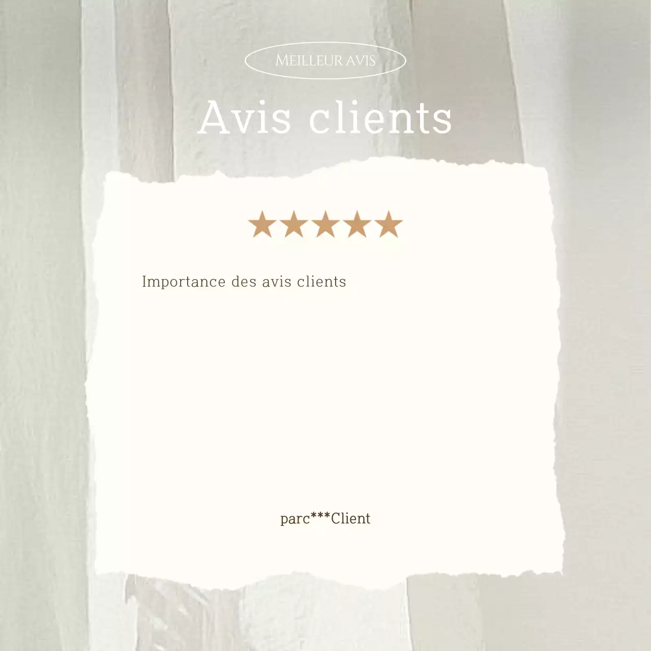 Beige Modern Review Ad