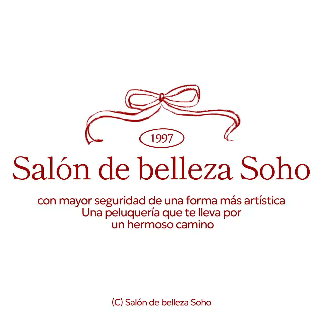 Promocionar Red Simple Beauty Shop