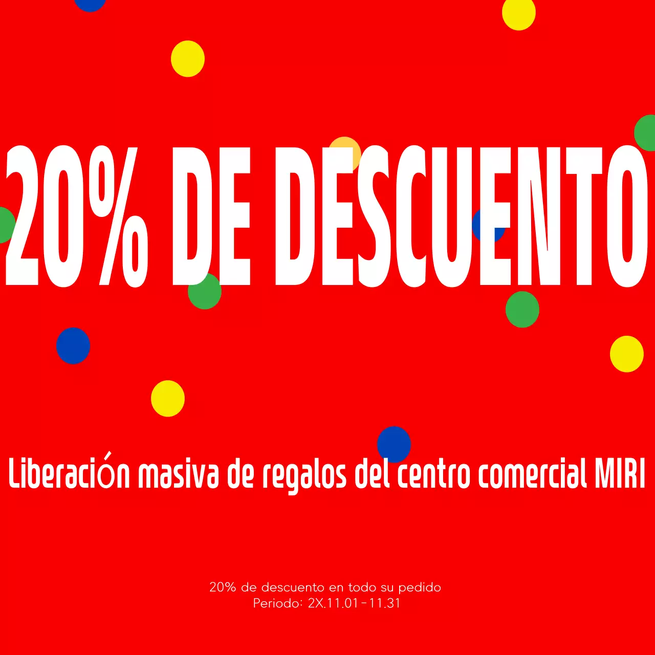 Descuentos destacados en rojo