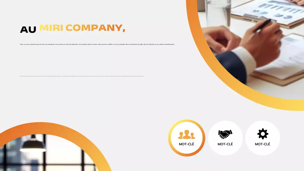 orange modern business pitch