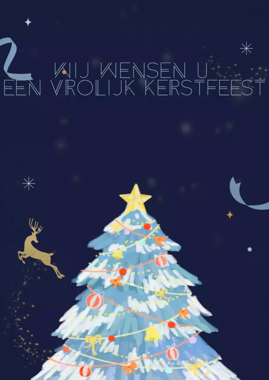 Marine Vintage Kerstkaart