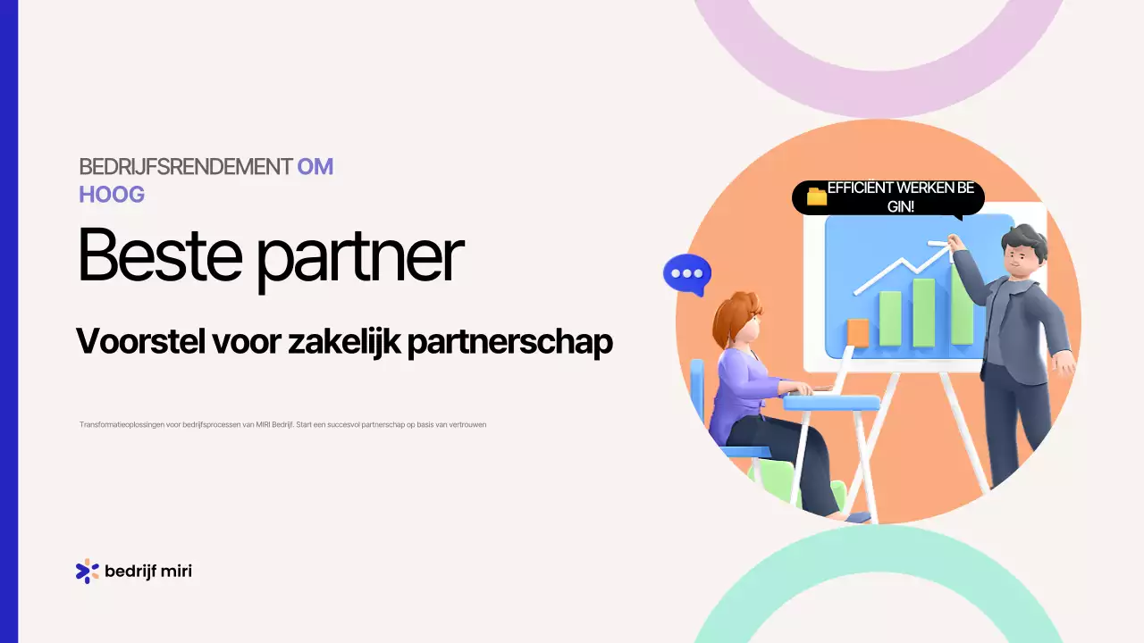 Promoot je beige moderne bedrijfsvoorstel