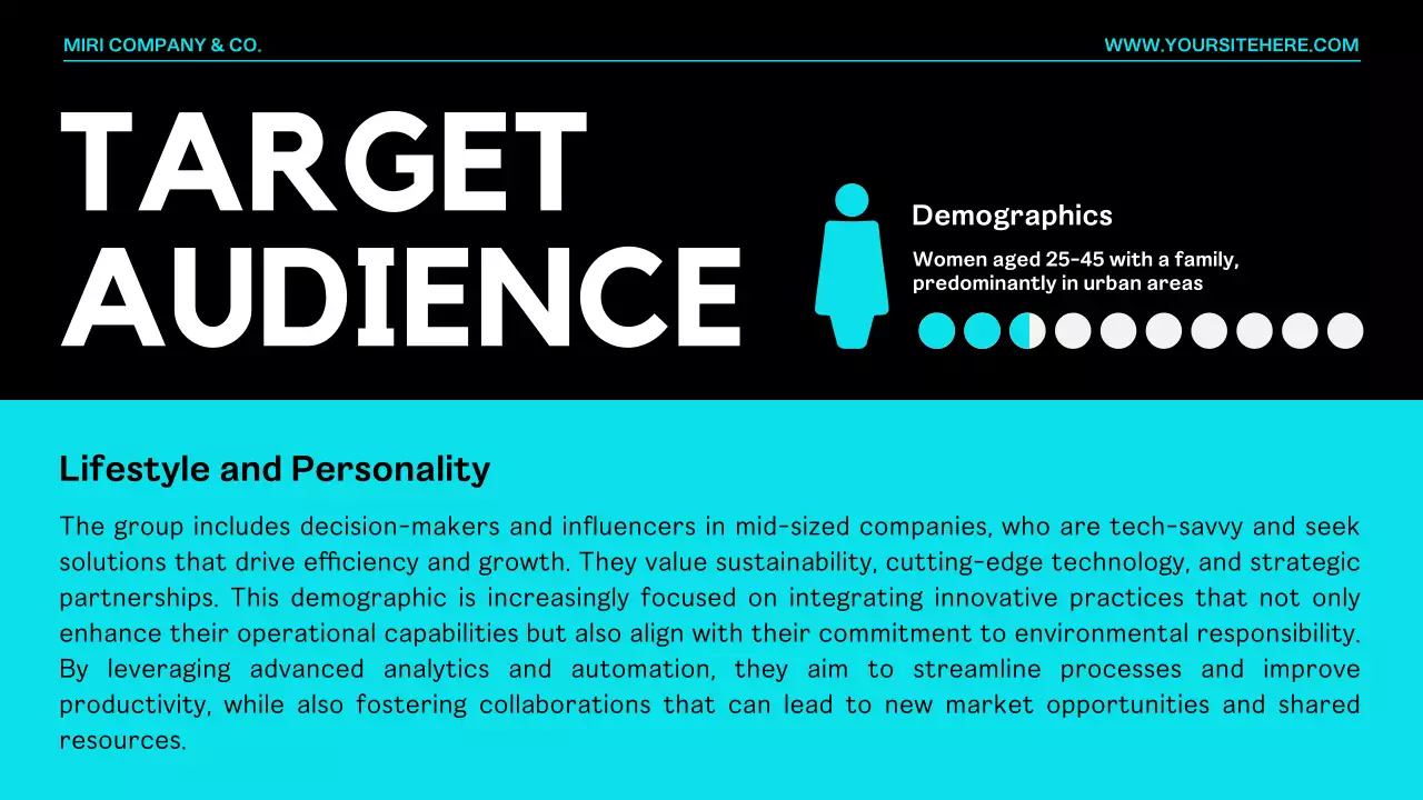 Turquoise Modern Project Template Presentation