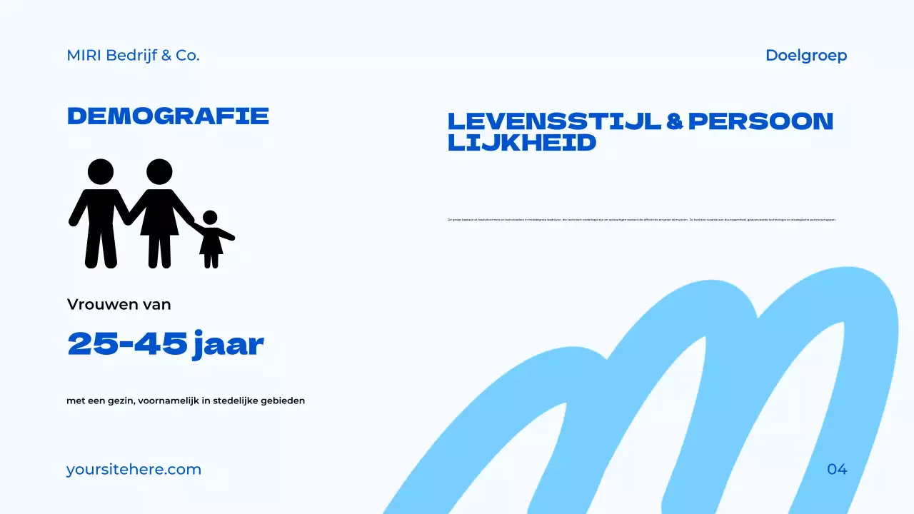 blauw modern projectvoorstel document