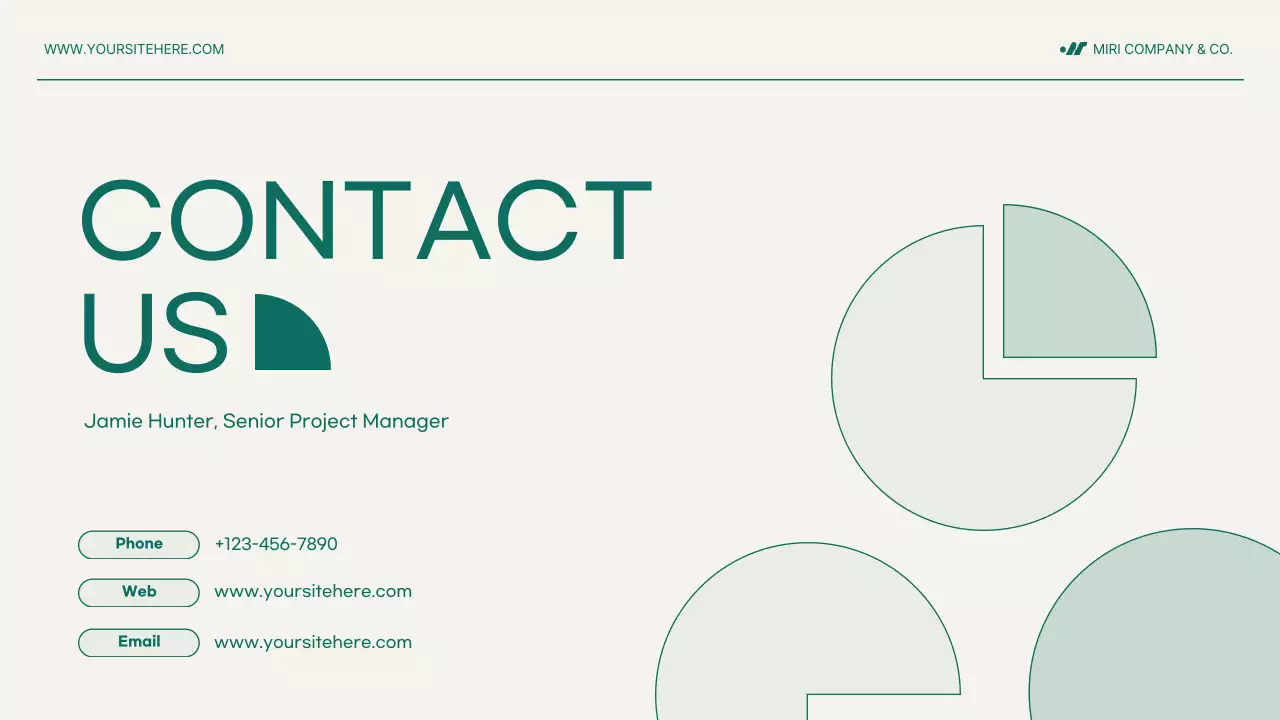Green Minimal Project Proposal Document Presentation