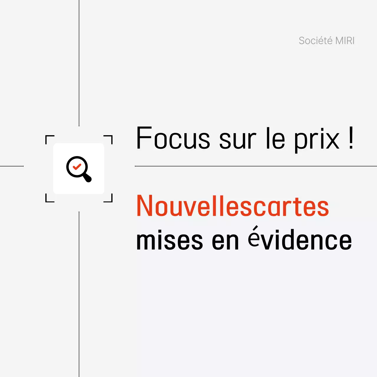 Annonces de presse modernes et grises