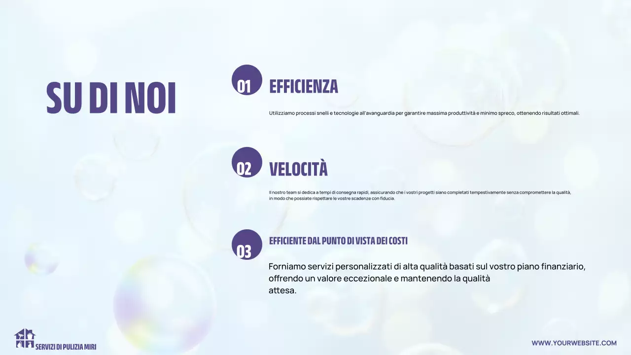 presentazione della pulizia moderna e leggera