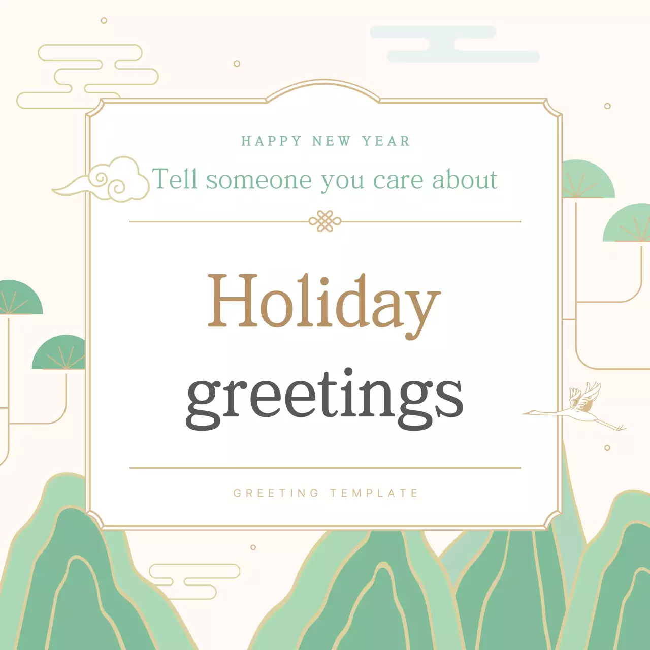 Convite tradicional bege para festas Instagram Carousel