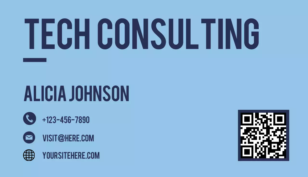 Blue Simple Consulting Business Card