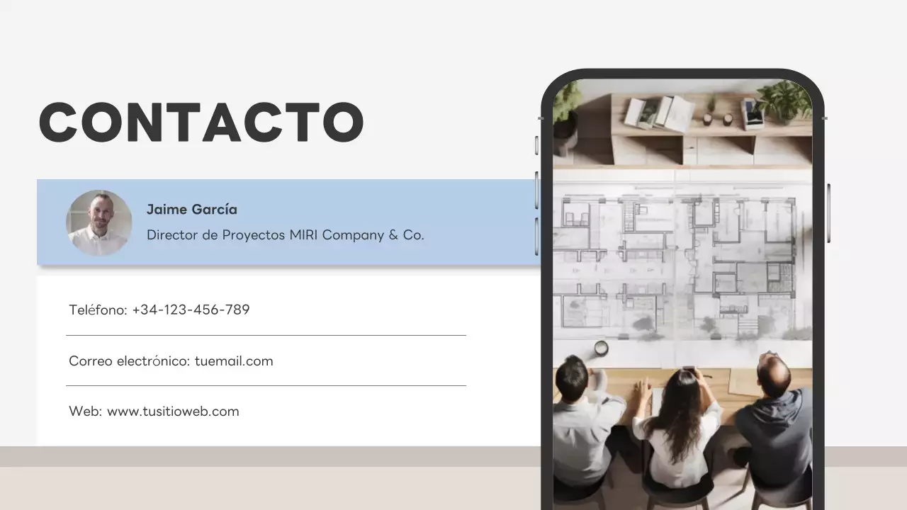 documento del plan de empresa grey modern