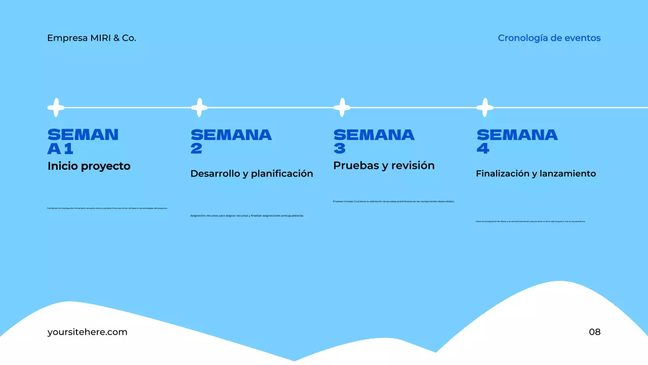 documento de propuesta de proyecto blue modern