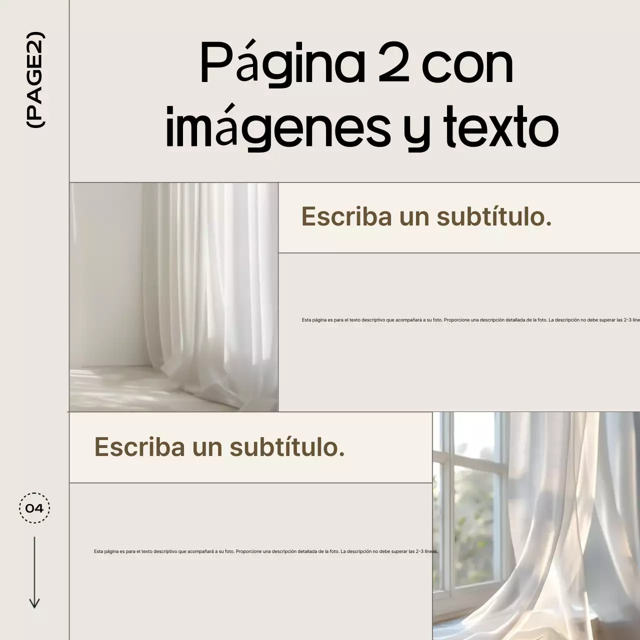 Beige Simple Card News Template