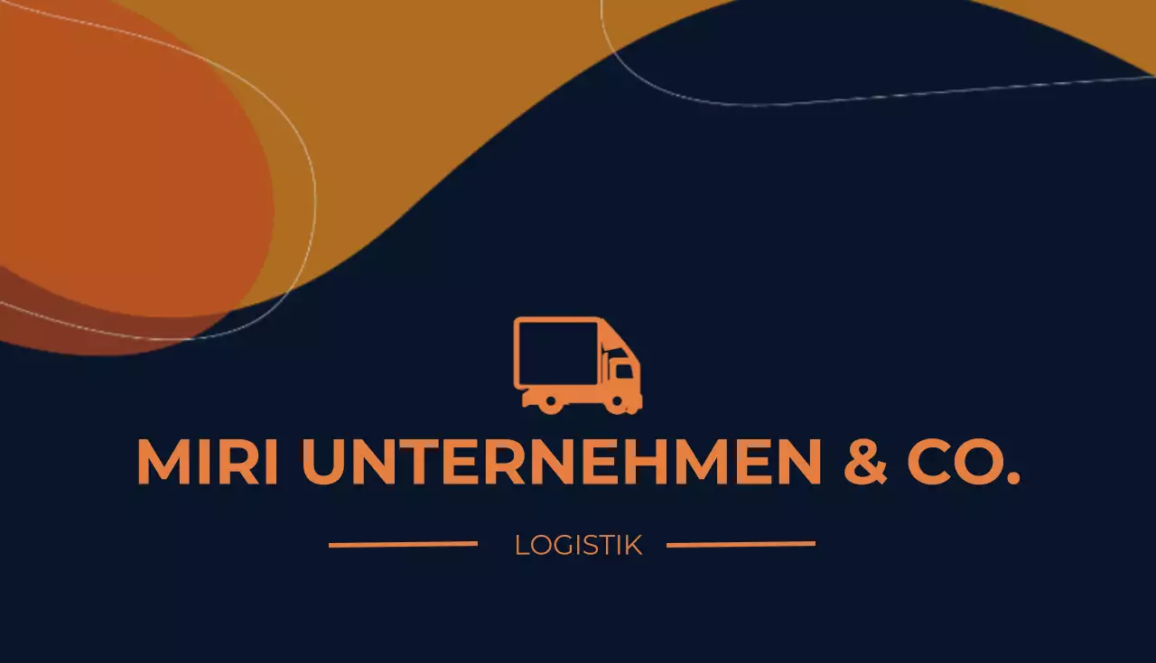 orange moderne Logistikkarte