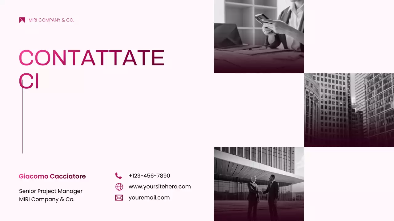 documento di proposta di progetto rosa moderno