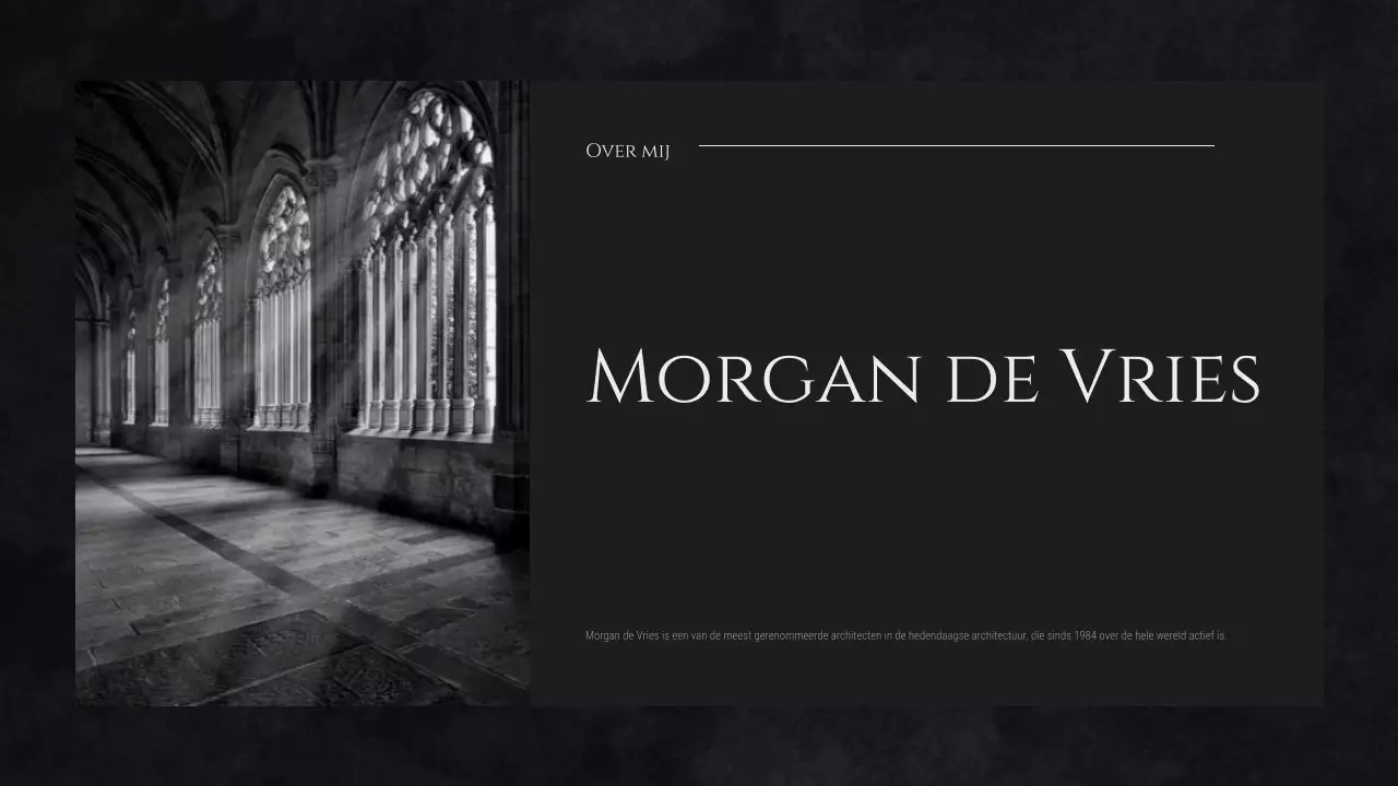 Zwarte minimalistische profielindeling