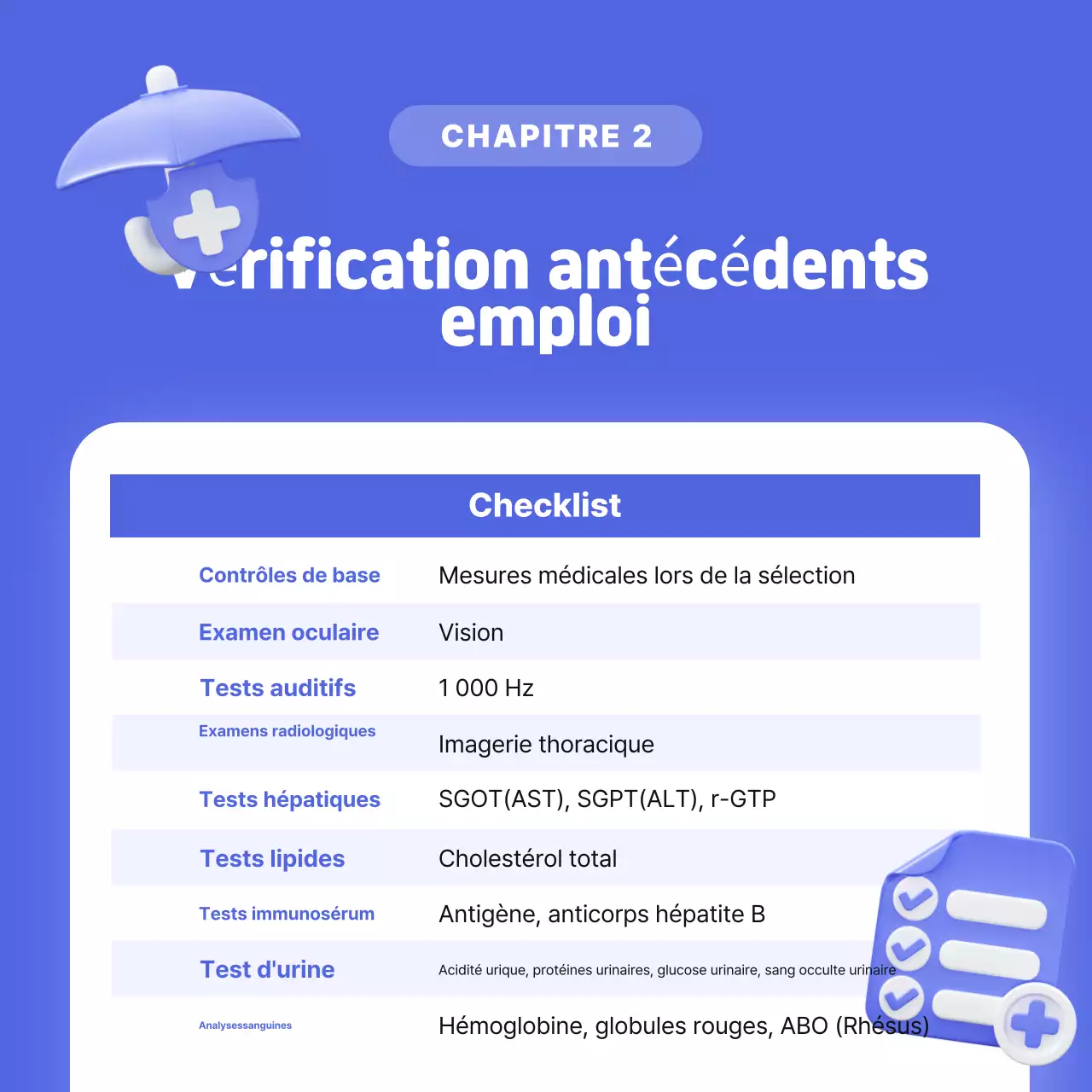 Guide de filtrage pour le recrutement moderne bleu