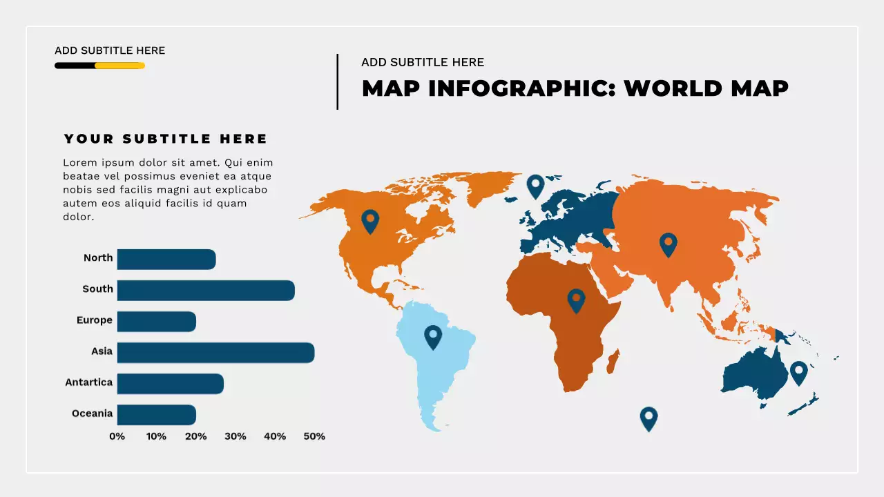 Blue Modern World Maps Guide Presentation