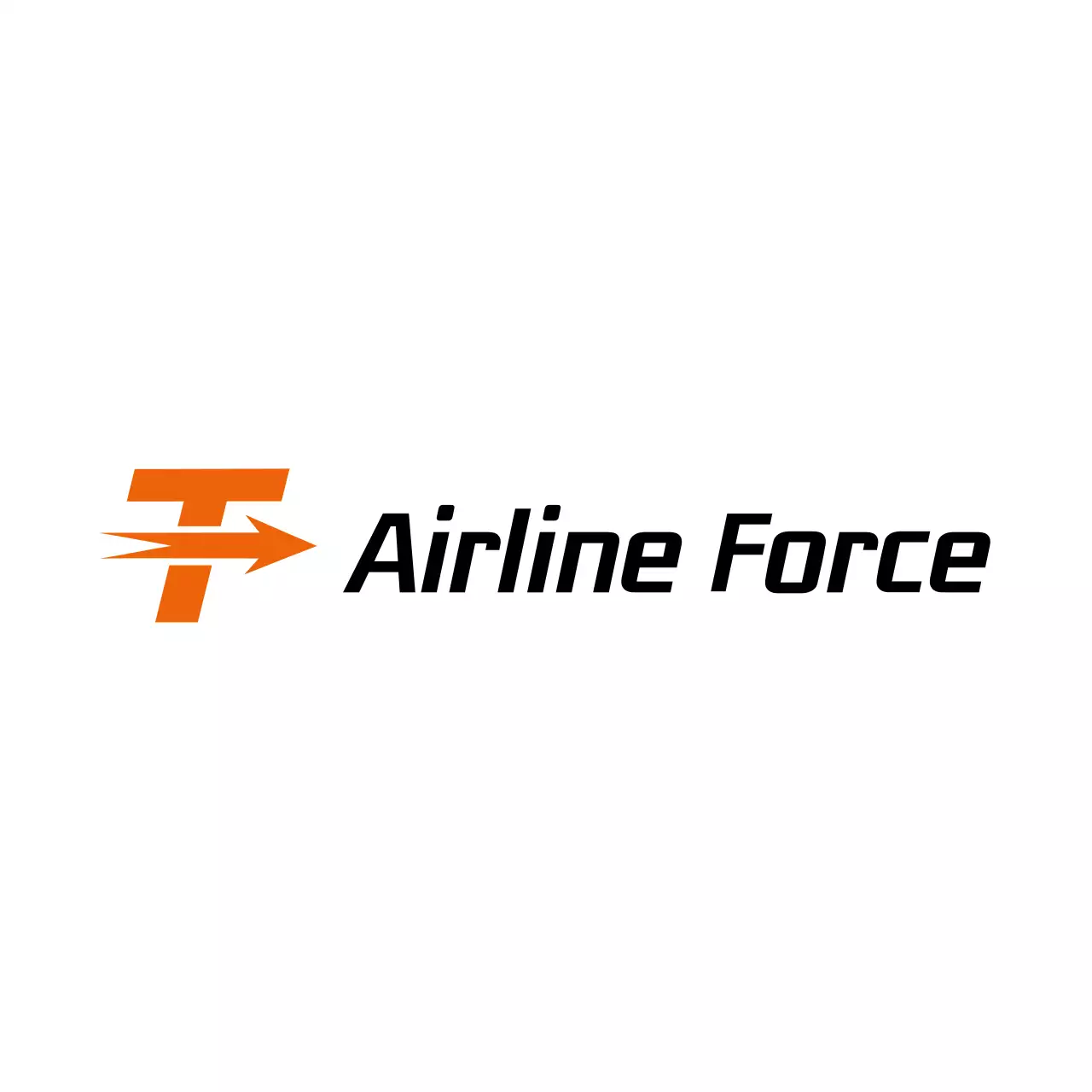 orange modernes Luftfahrt-Branding