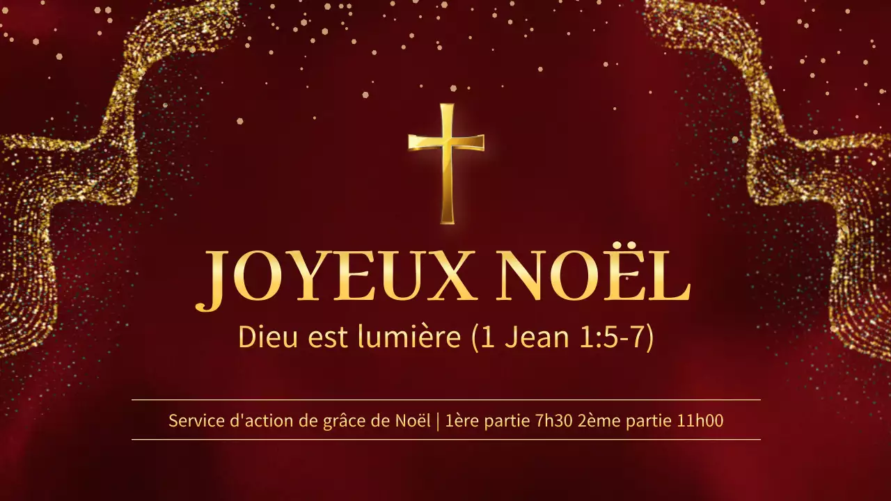 Guide du service de Noël classique rouge