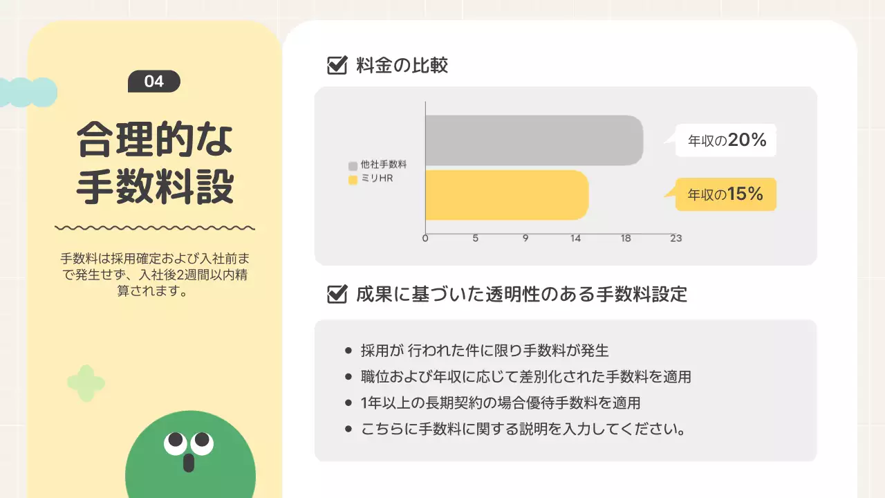 ベージュ シンプル 採用 資料 プレゼンテーション